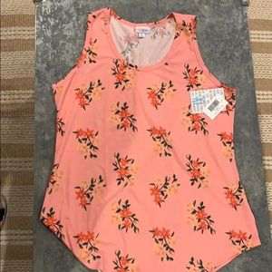 Lularoe Tank Top Floral Pink XL NWT